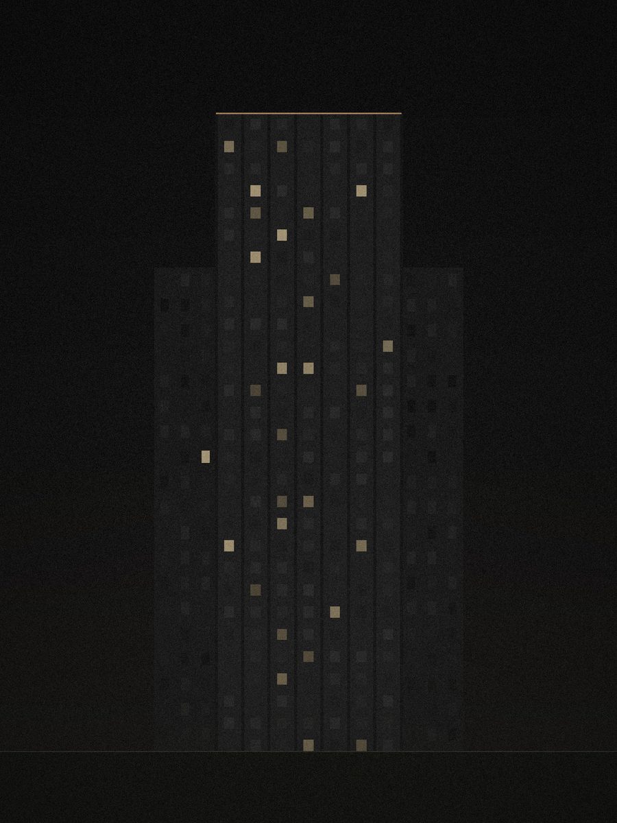 Bryant Park tower at night